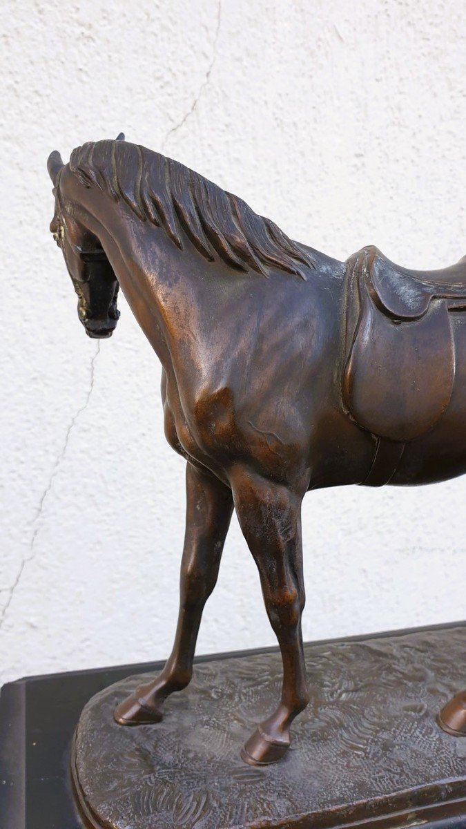 Emile Loiseau, Pendule Au Cheval, XIXème Siècle-photo-8