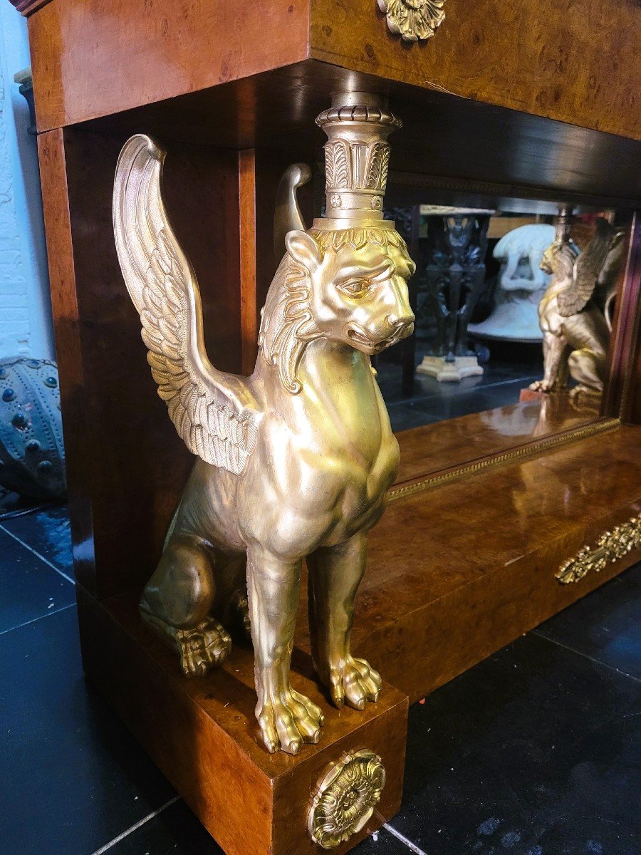 Large Empire Style Console, 20th Century-photo-3