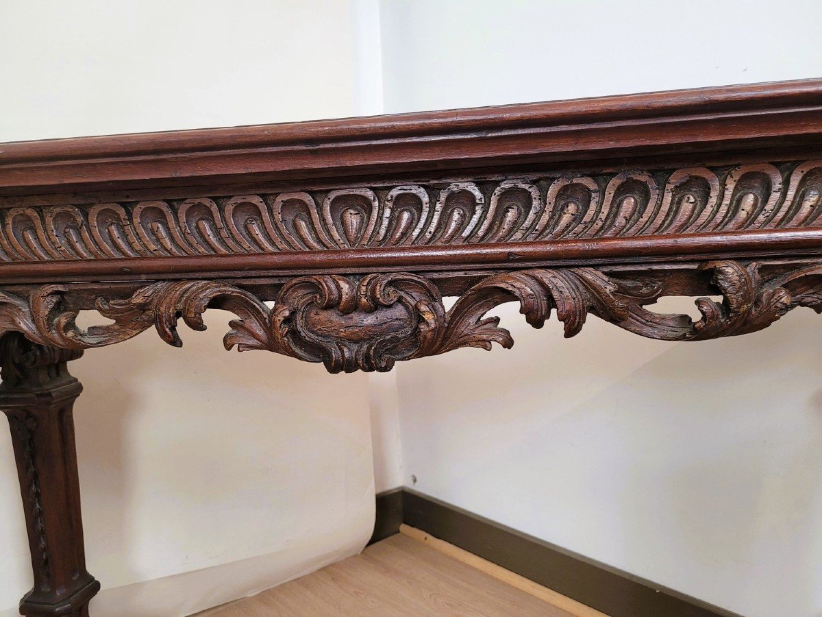 Pair Of Walnut Consoles, 17th/18th Century-photo-5