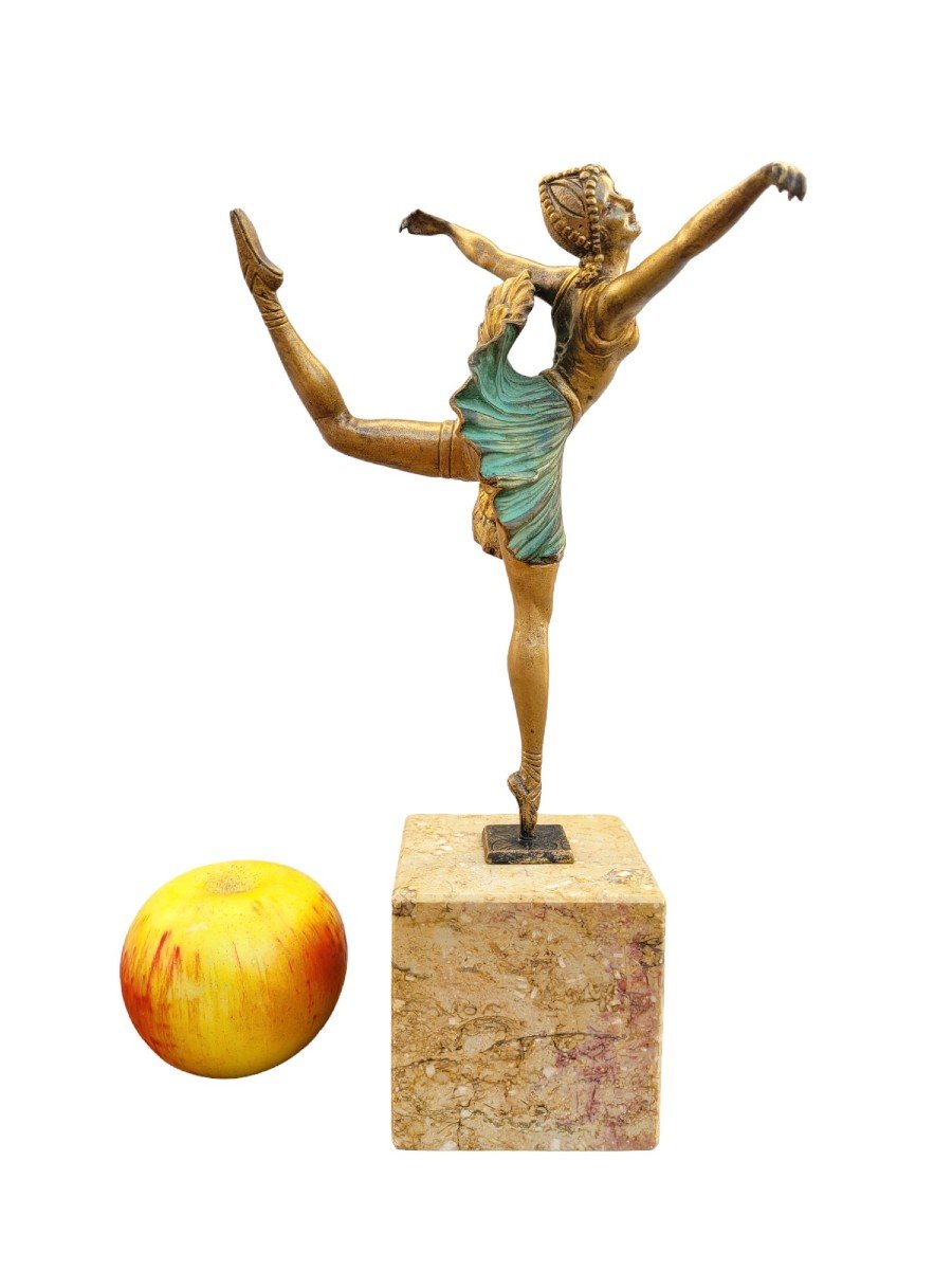 H Fournier, Ballerina Dancer,signed Bronze, Art Deco, 20th Century