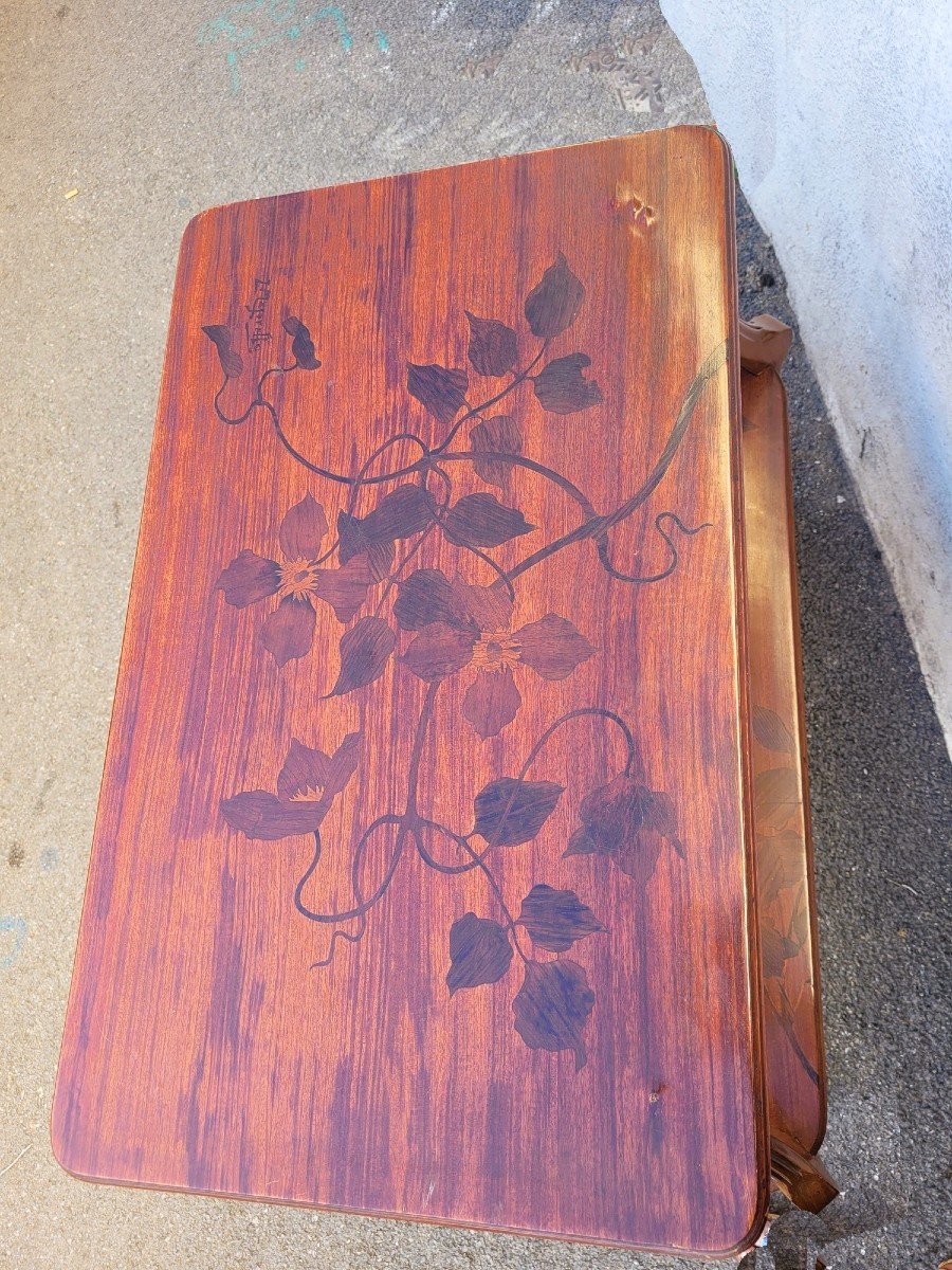 Majorelle, Clematis Tea Table, Art Nouveau, Late 19th-early 20th Century-photo-2