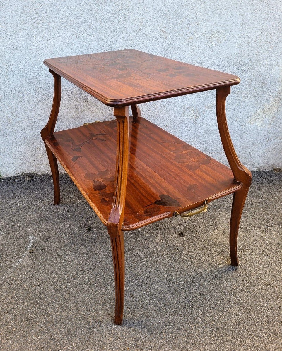 Majorelle, Clematis Tea Table, Art Nouveau, Late 19th-early 20th Century-photo-1