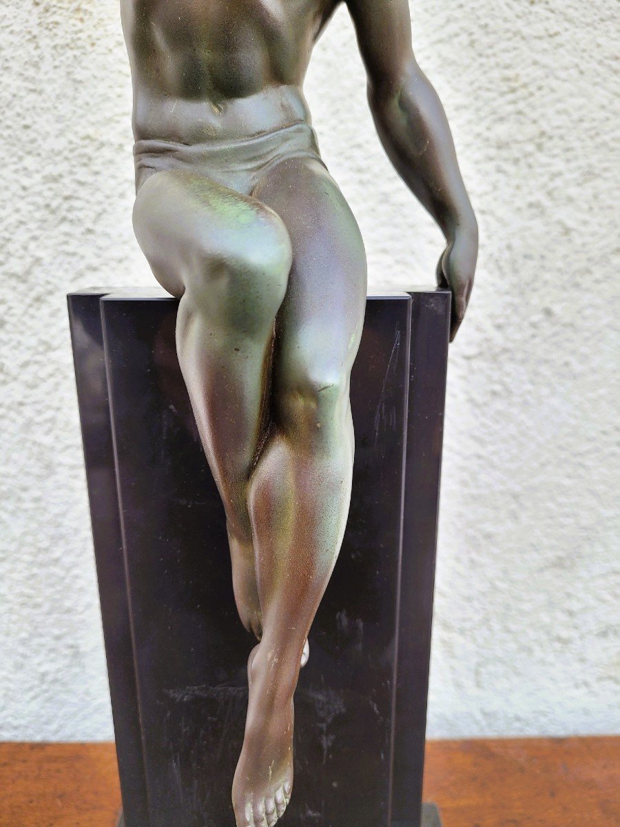 P Le Faguays -max Le Verrier, Glory, Art Deco Sculpture, 20th Century-photo-4