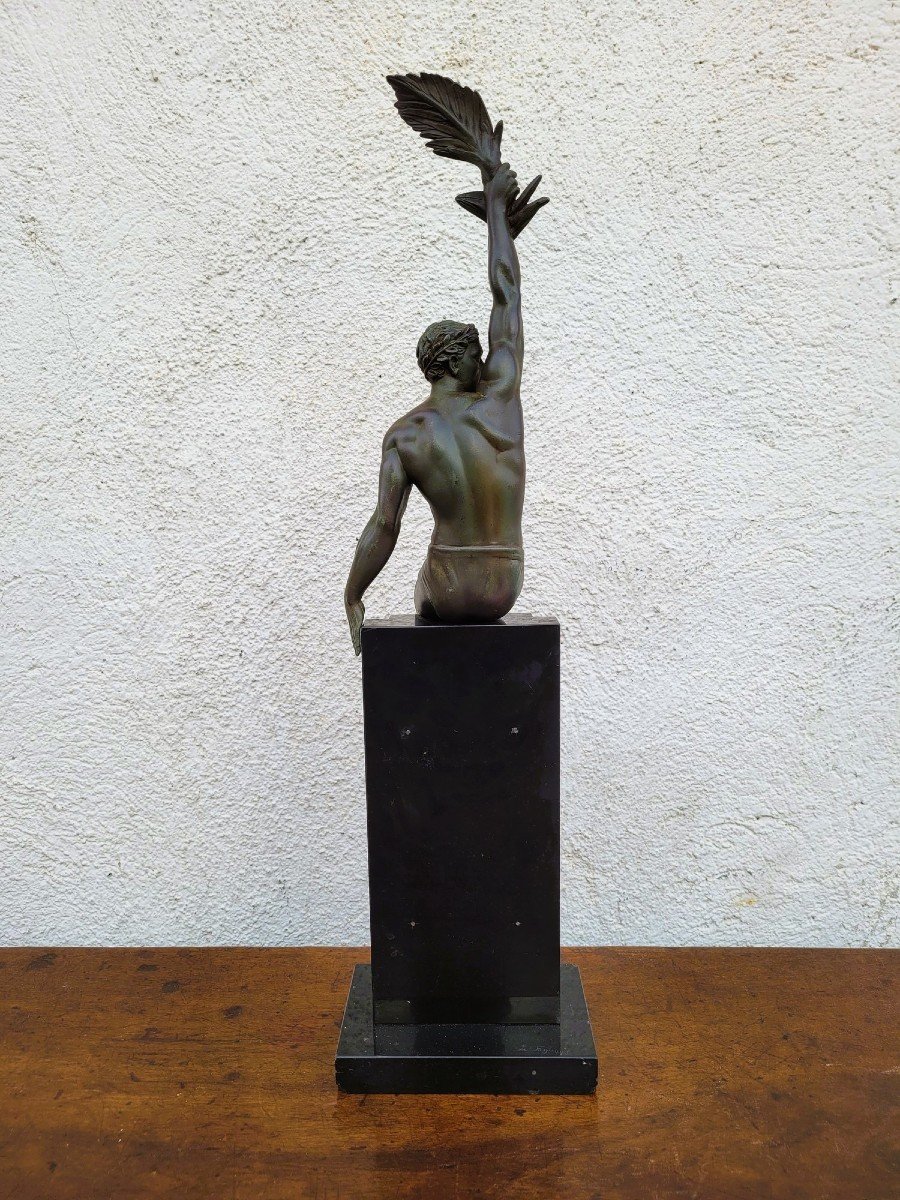 P Le Faguays -max Le Verrier, Glory, Art Deco Sculpture, 20th Century-photo-4