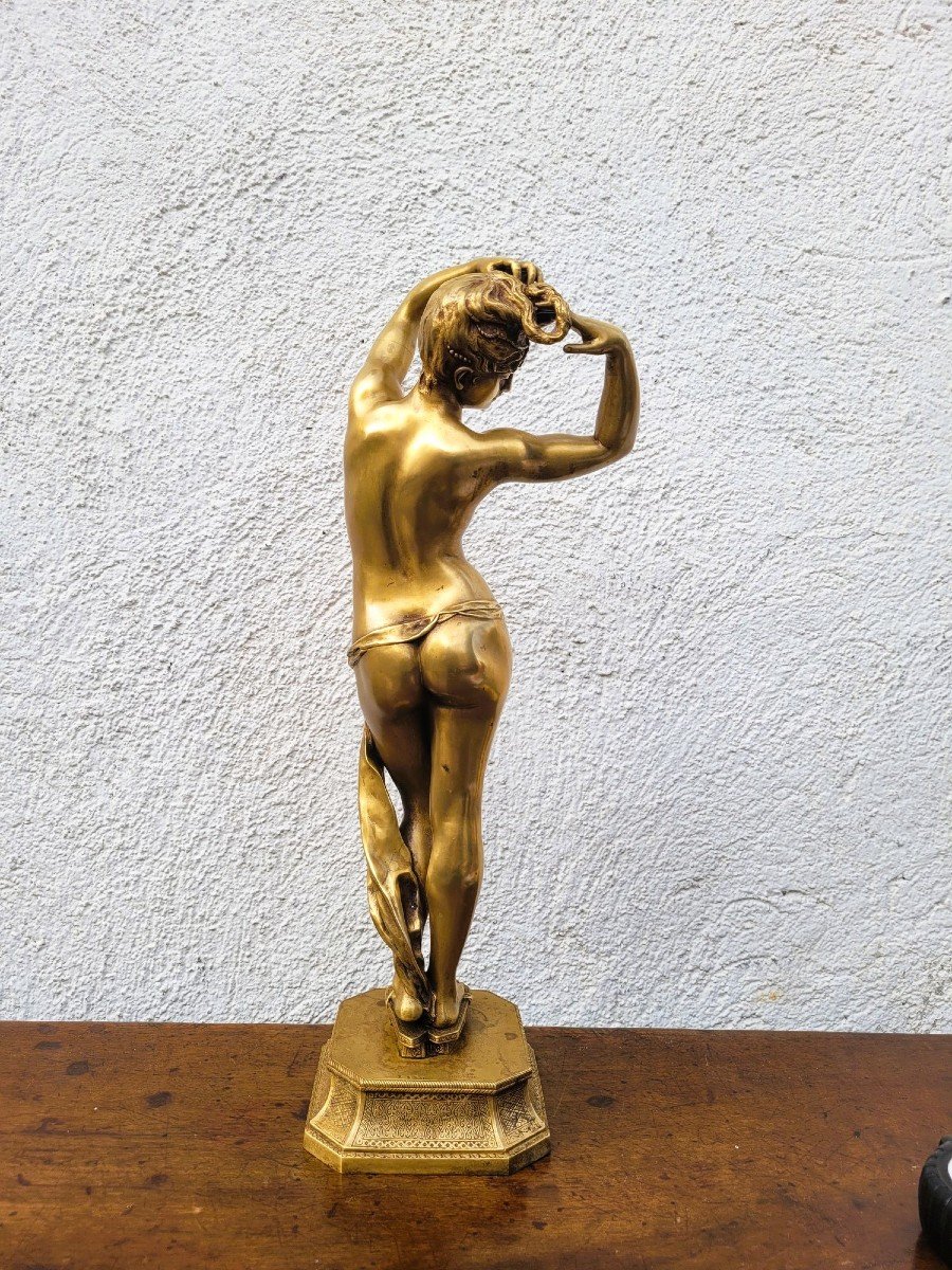 Tony Noel - Siot Paris, Bronze Femme Nue, Fin XIXème Début XXème Siècle-photo-2