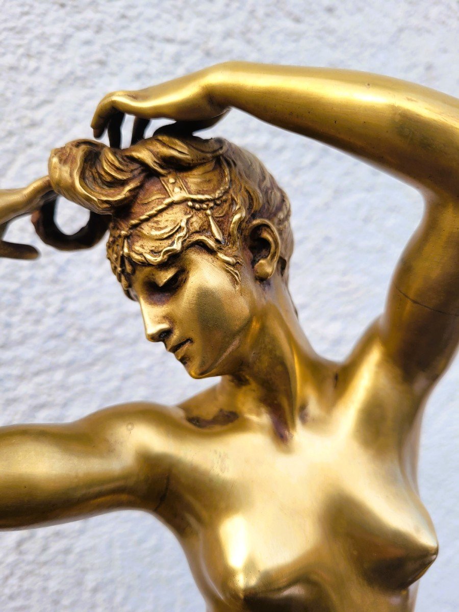 Tony Noel - Siot Paris, Bronze Femme Nue, Fin XIXème Début XXème Siècle-photo-2