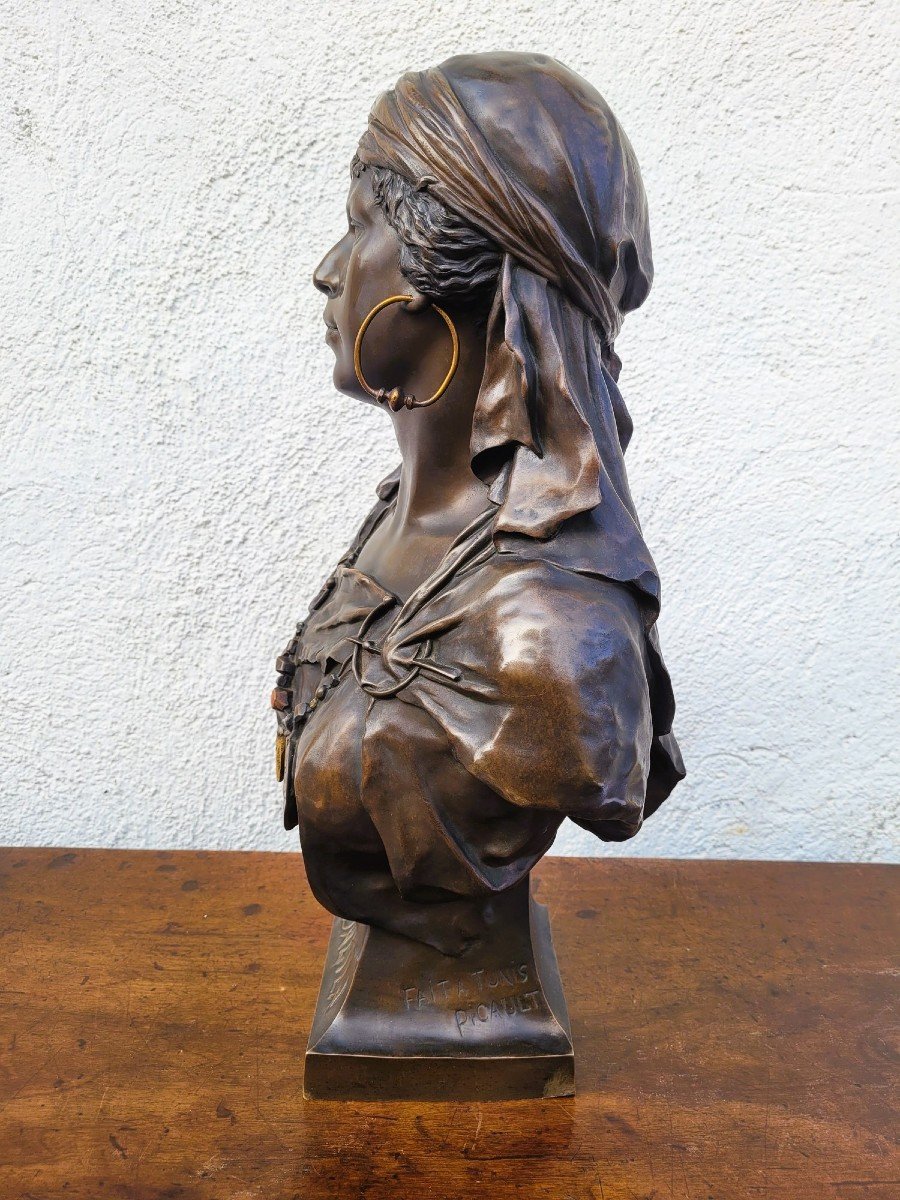 Picault - Dalila, Signed Bronze Sculpture, Late 19th Century-photo-1