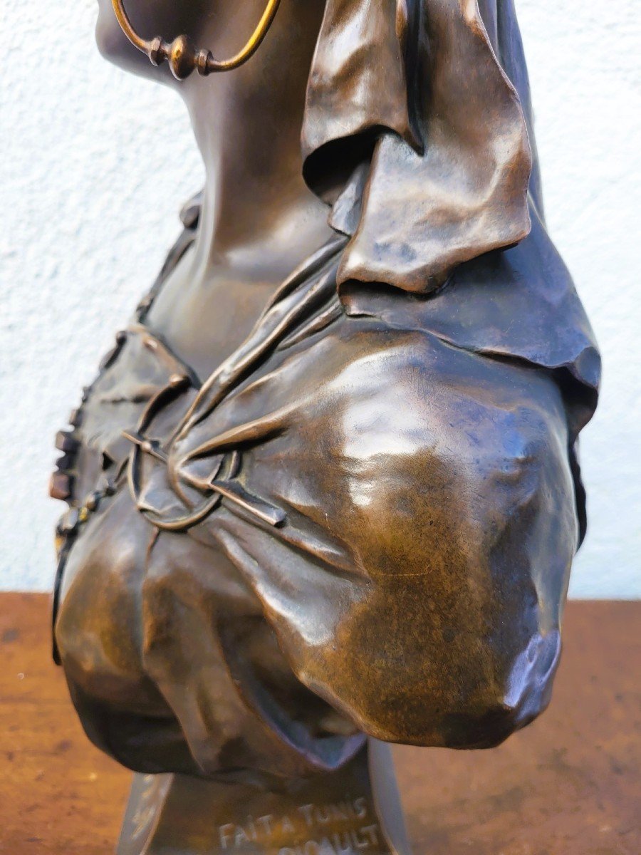 Picault - Dalila, Signed Bronze Sculpture, Late 19th Century-photo-3