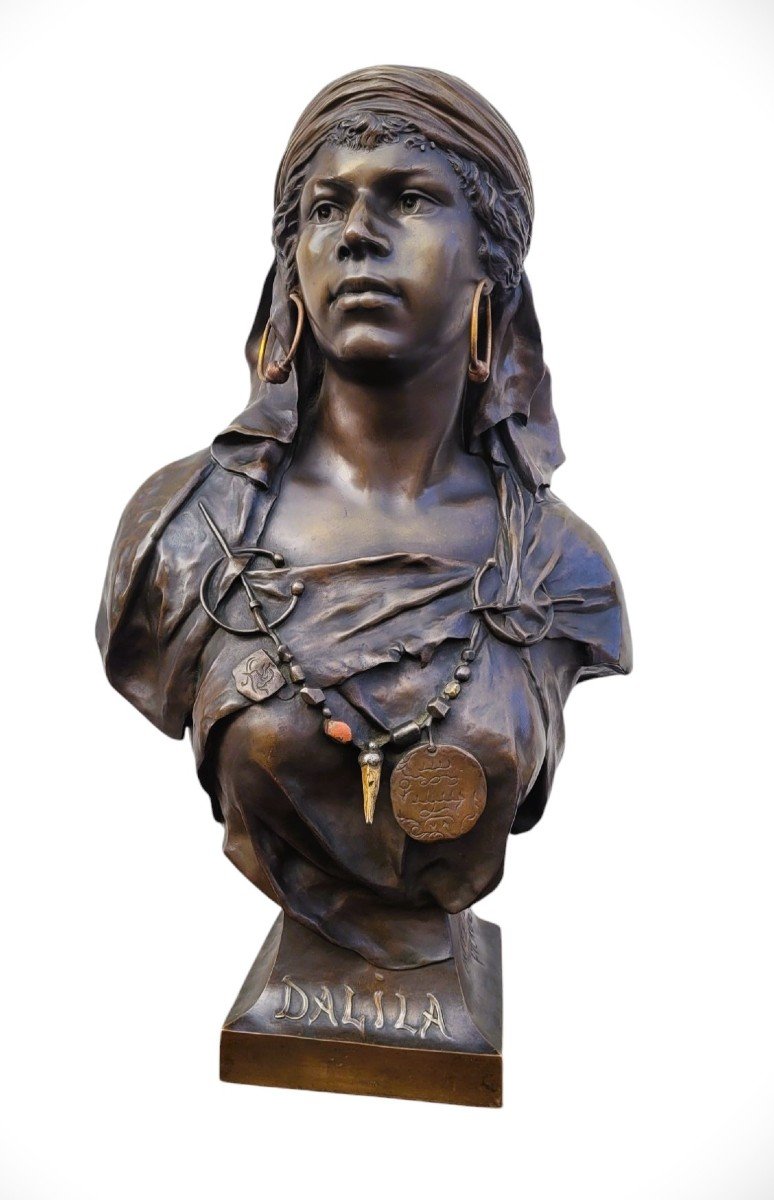 Picault - Dalila, Signed Bronze Sculpture, Late 19th Century