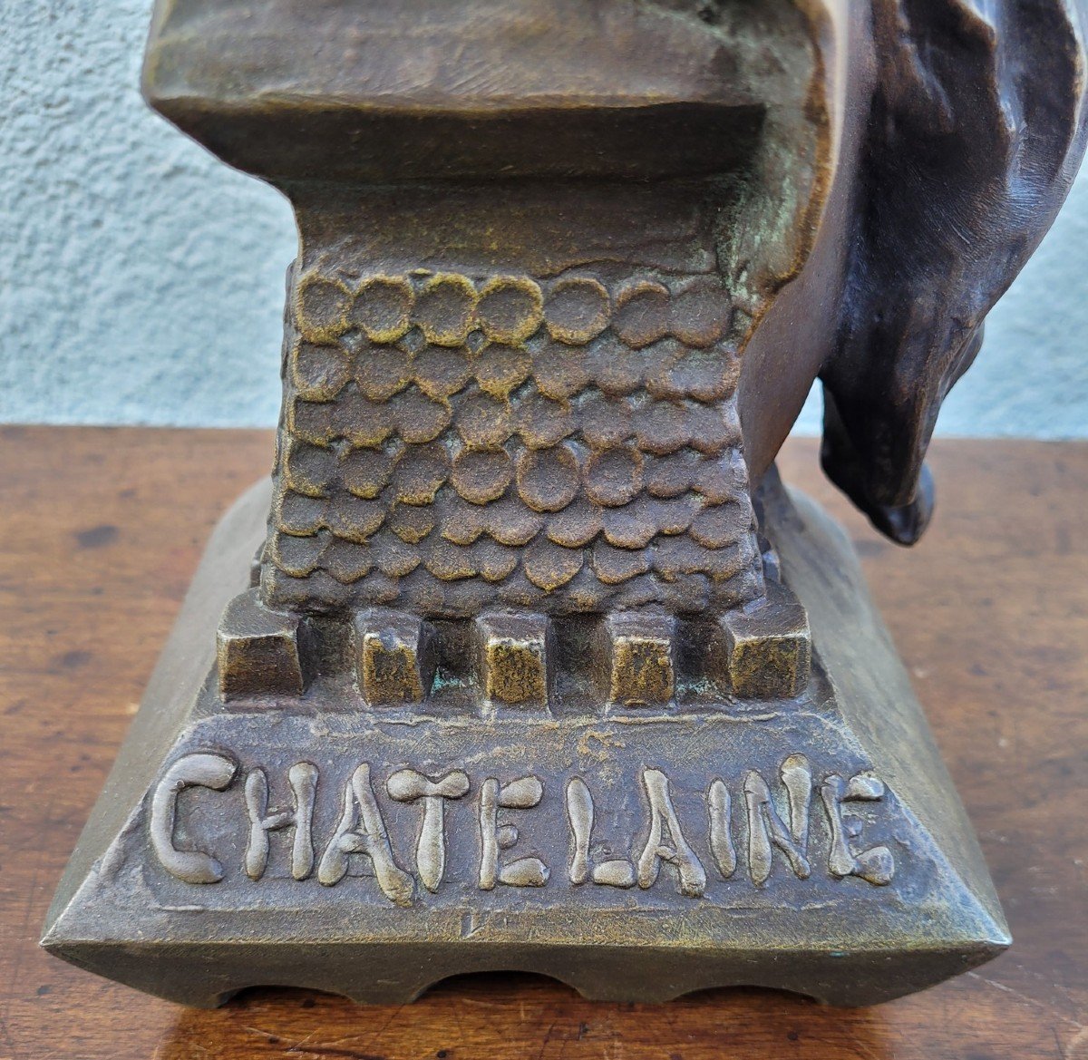 E Villanis, Chatelaine, Sculpture Signée, XIXème Siècle-photo-2