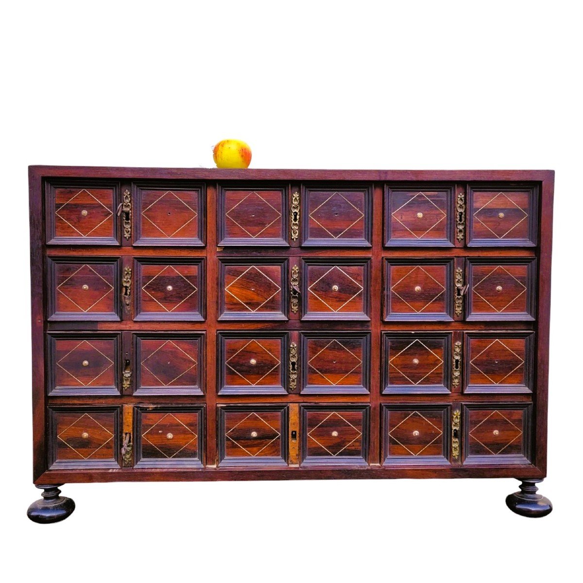 Rosewood Cabinet With Drawers, 17th Century Period-photo-4