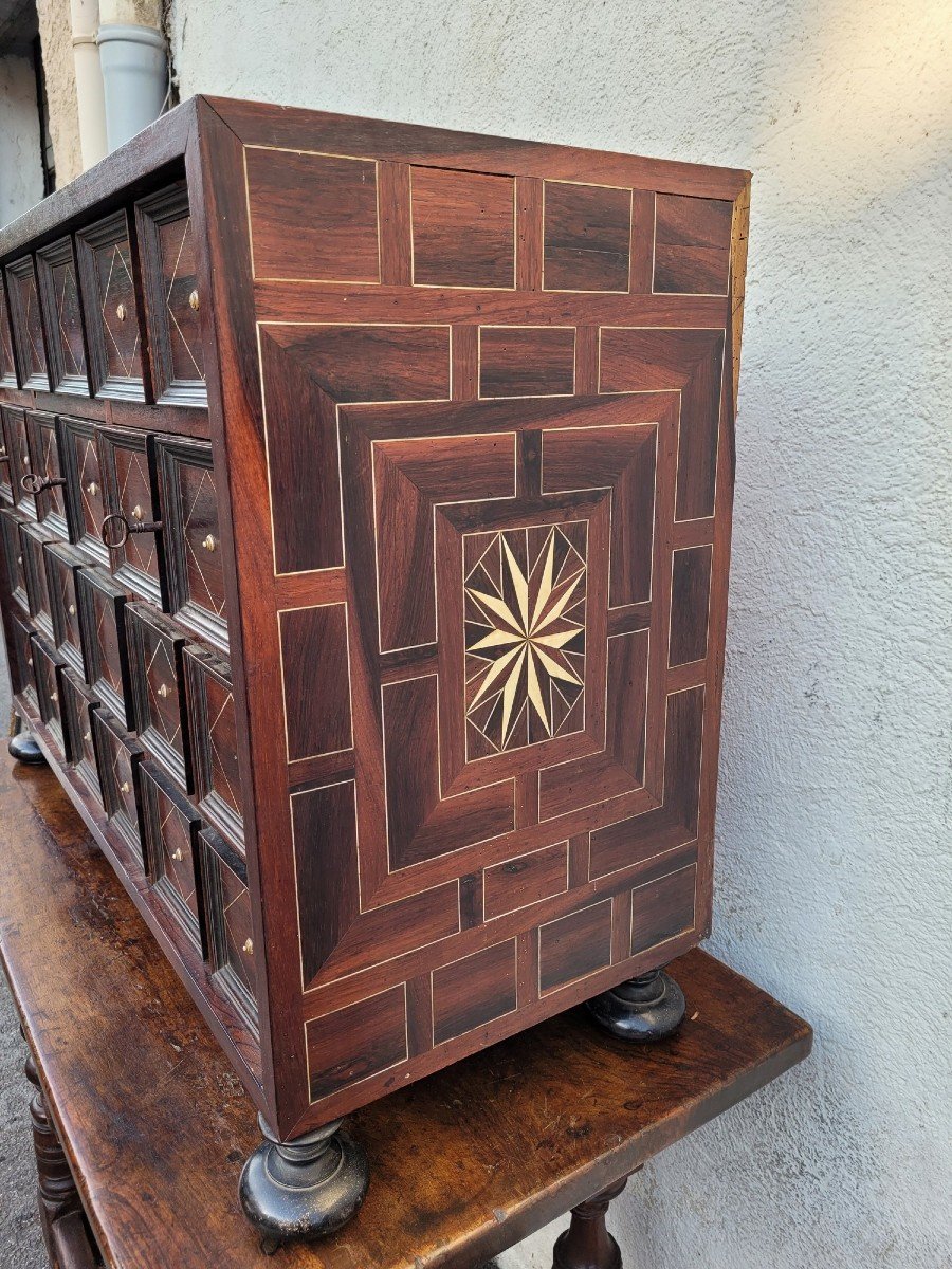 Rosewood Cabinet With Drawers, 17th Century Period-photo-2