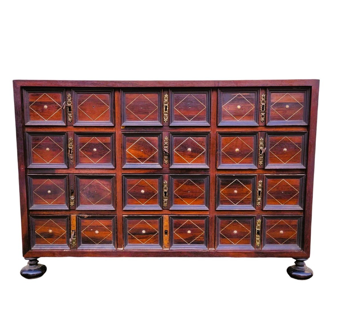 Rosewood Cabinet With Drawers, 17th Century Period