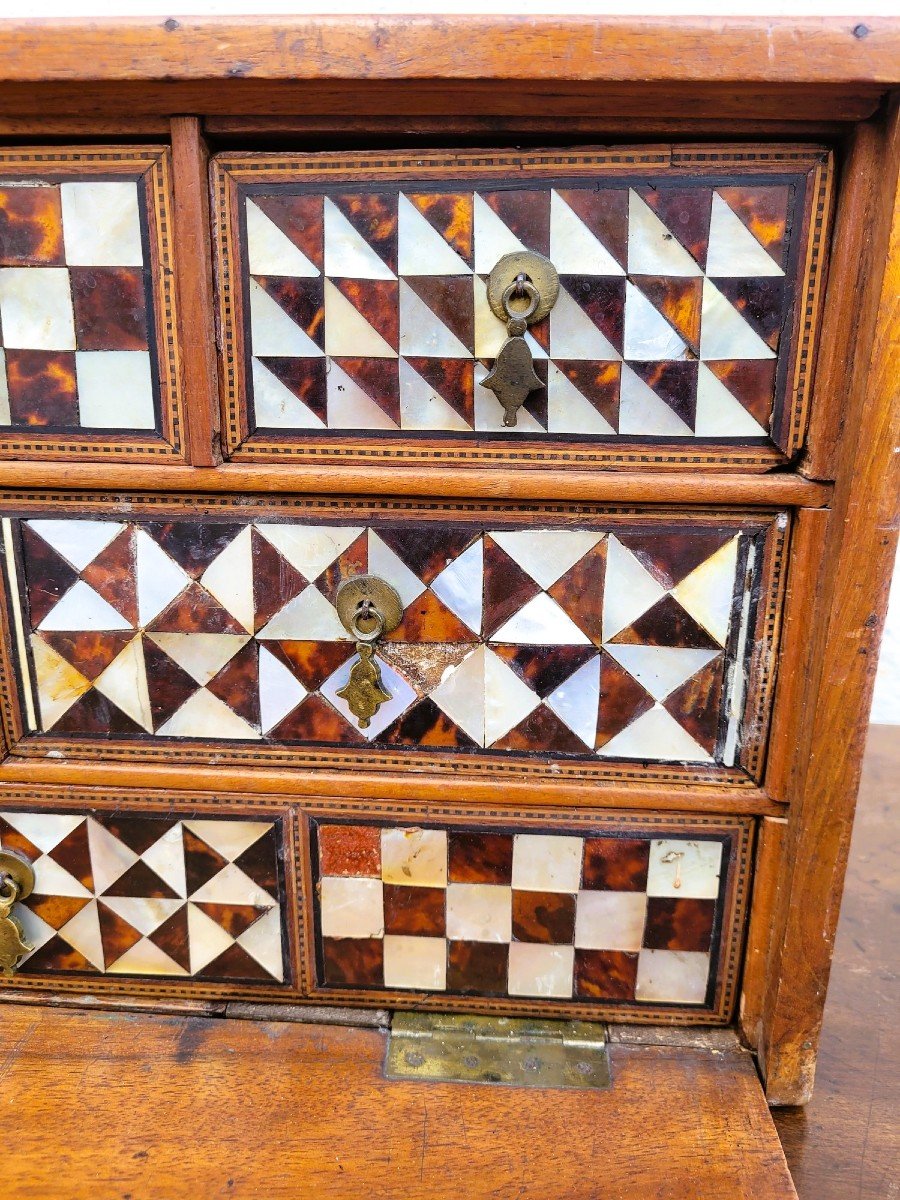 Syrian Cabinet In Mother-of-pearl Marquetry, 19th Century-photo-3