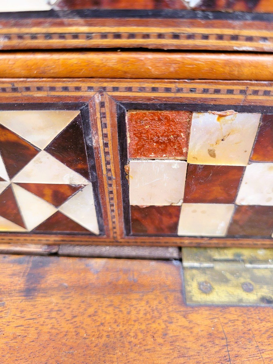 Syrian Cabinet In Mother-of-pearl Marquetry, 19th Century-photo-1