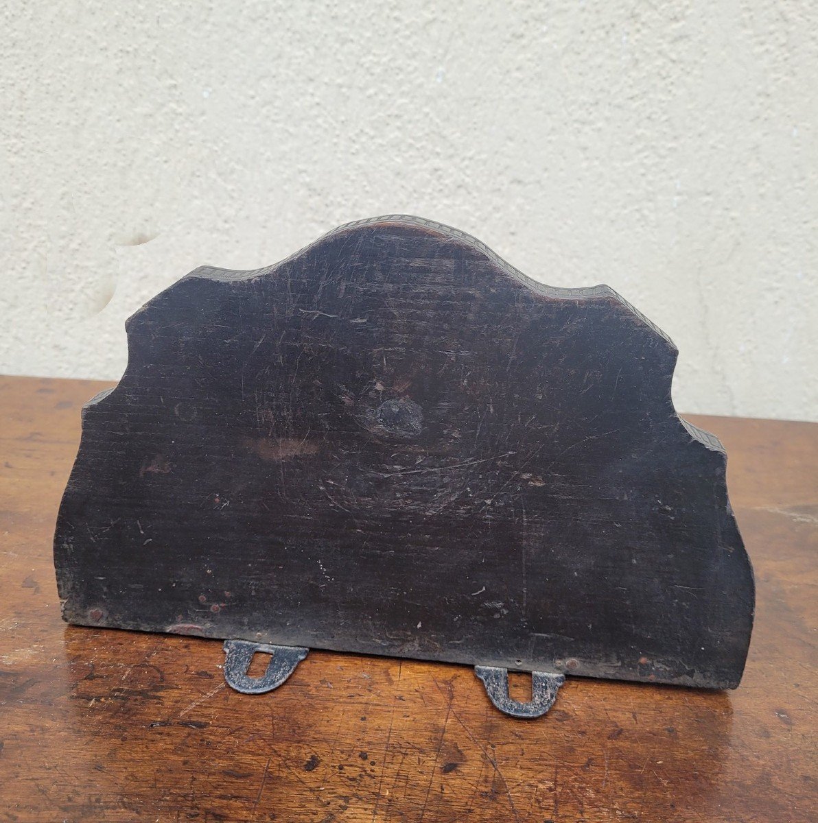 Wall Console, Carved Wooden Elephant Head, 19th Century-photo-2