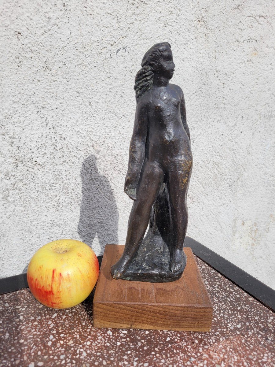 G Kolbic, Femme Nue En Bronze, début XXème siècle-photo-2