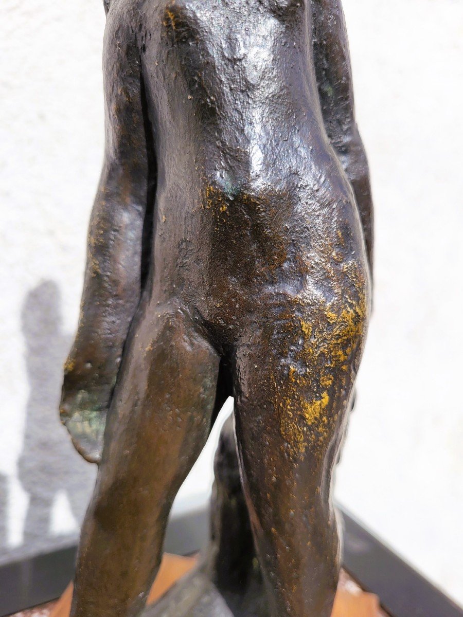 G Kolbic, Nude Woman In Bronze, Early 20th Century-photo-2