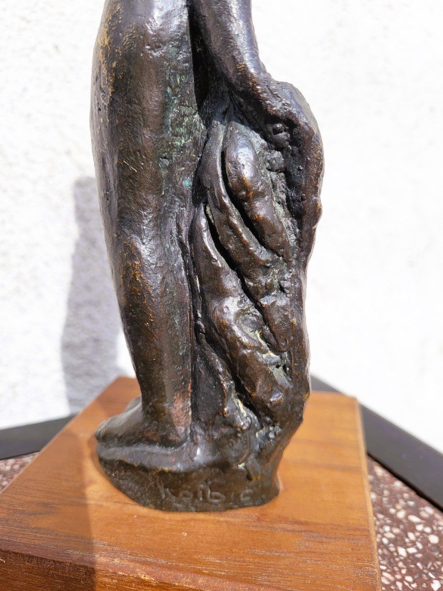 G Kolbic, Nude Woman In Bronze, Early 20th Century-photo-3