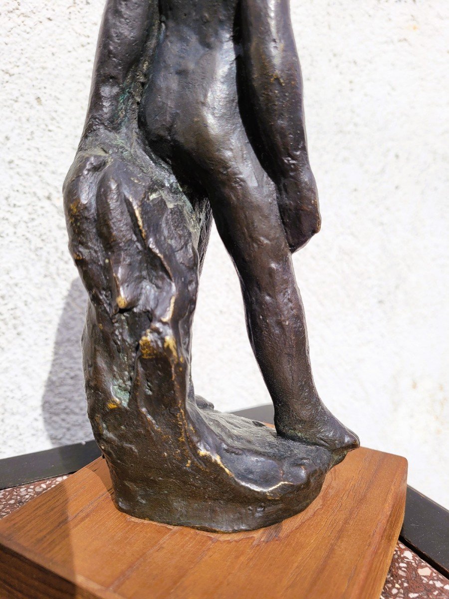 G Kolbic, Nude Woman In Bronze, Early 20th Century-photo-5