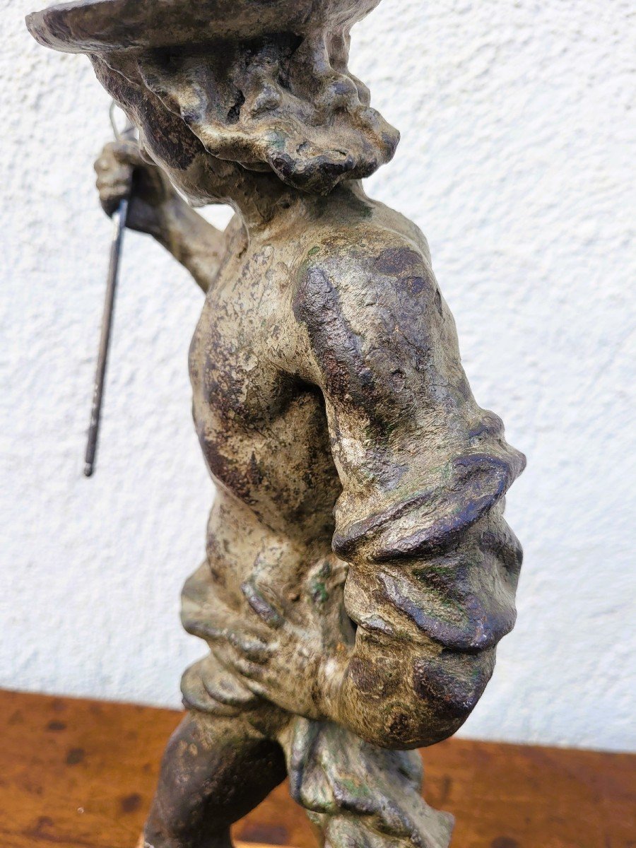 Cast Iron Mercury Statue-photo-3