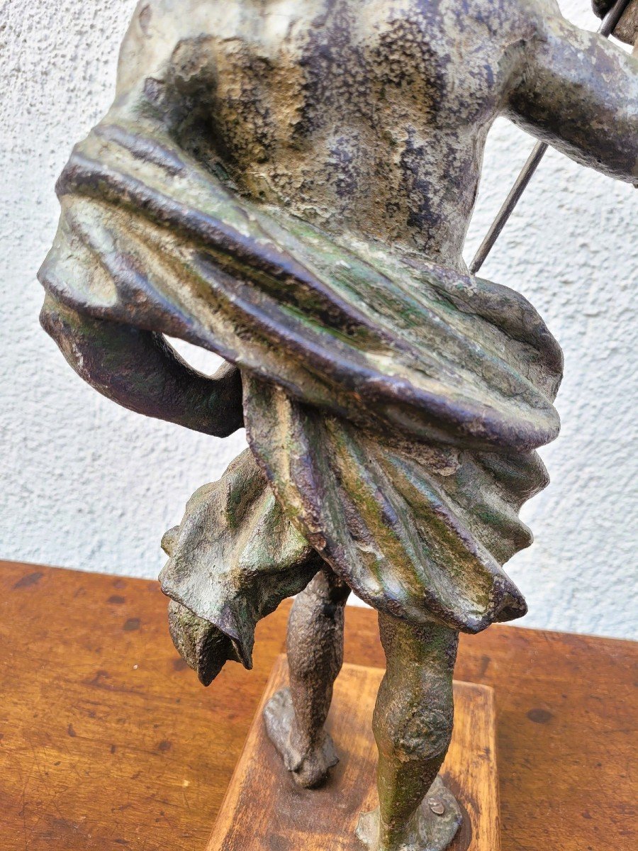 Cast Iron Mercury Statue-photo-5