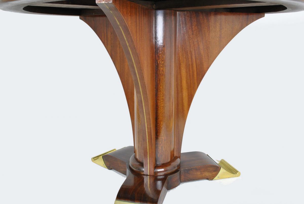 Coffe Table In Mahogany, Jules Leleu, Art Deco, 20th Century-photo-4