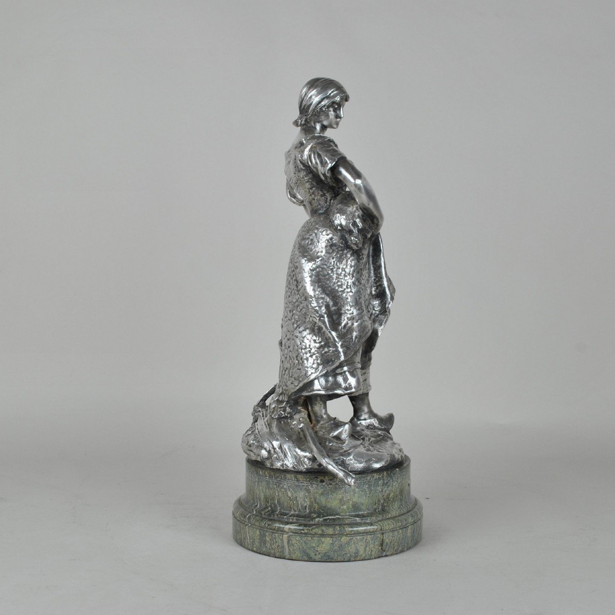 Christofle & R Rozet, Agricultural Trophy In Silver Bronze, Early 20th Century-photo-2