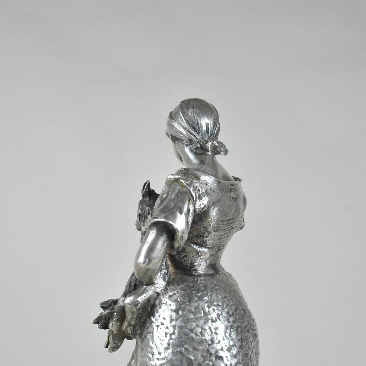 Christofle & R Rozet, Agricultural Trophy In Silver Bronze, Early 20th Century-photo-2