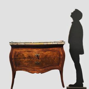 Beautiful Roman Marquetry Commode, 18th Century Period