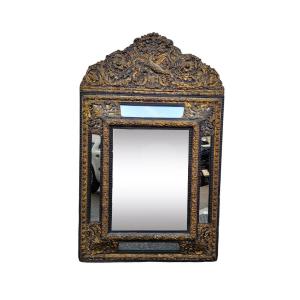 Grand Miroir De Style Louis XIV à Parecloses, 136 x 86cm, XIXème Siècle