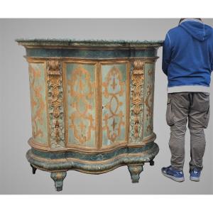 Sideboard With Painted Support Height, Italy, XIXth Century