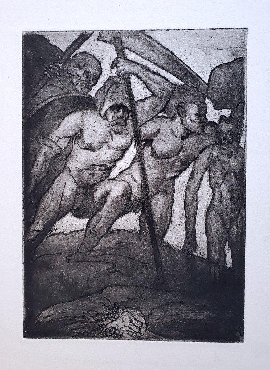 Emile Bernard - La Fin De Satan-photo-2