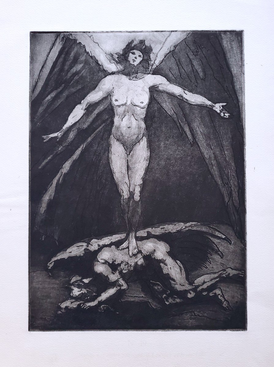 Emile Bernard - La Fin De Satan-photo-2