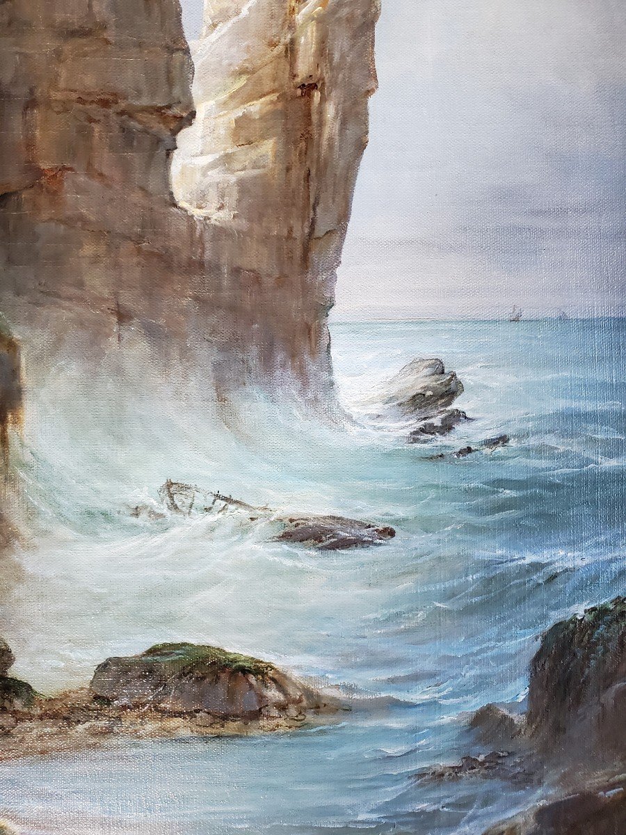 Alexandre Nozal, Falaises Près d'Etretat-photo-2