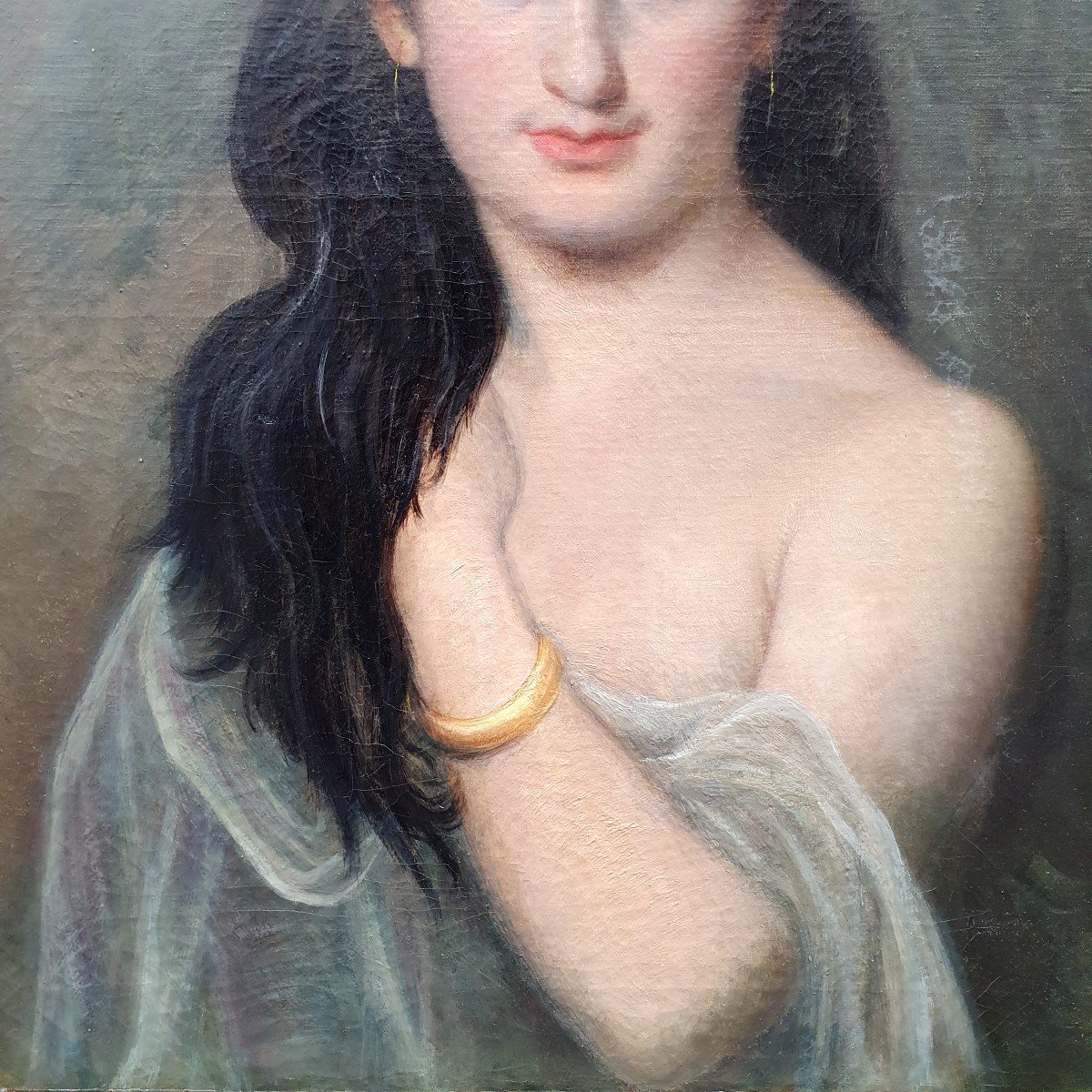 Portrait de femme orientaliste attribé à Jean-François Portaels-photo-1