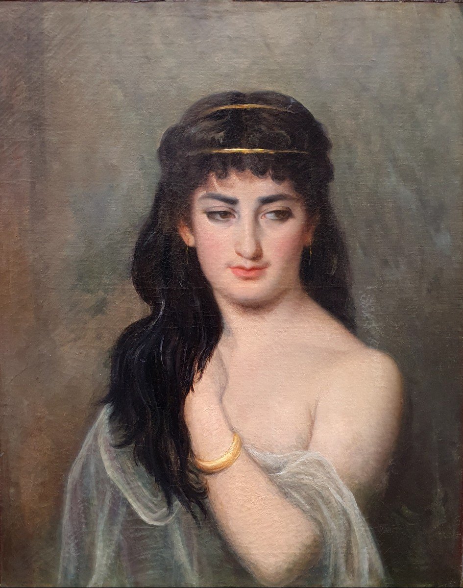 Portrait de femme orientaliste attribé à Jean-François Portaels