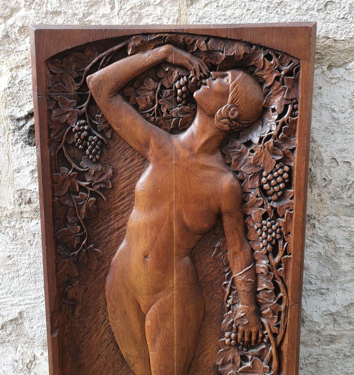 Bas Relief Art Déco Vers 1920 - Nu féminin-photo-4