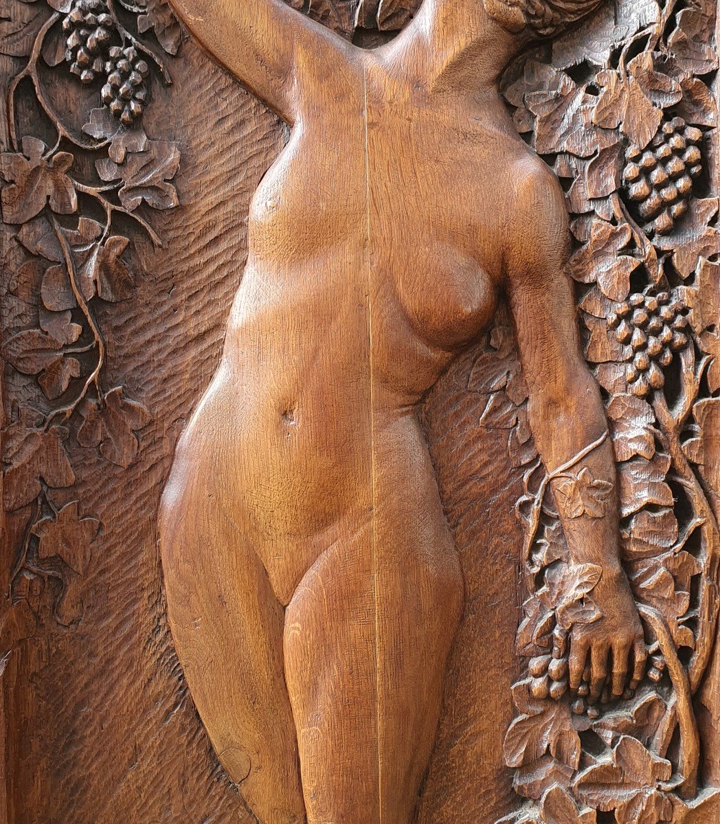 Bas Relief Art Déco Vers 1920 - Nu féminin-photo-1