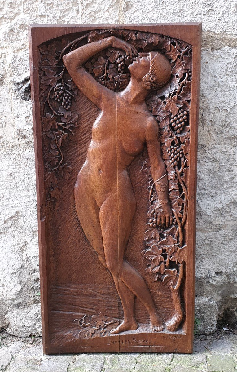 Bas Relief Art Déco Vers 1920 - Nu féminin