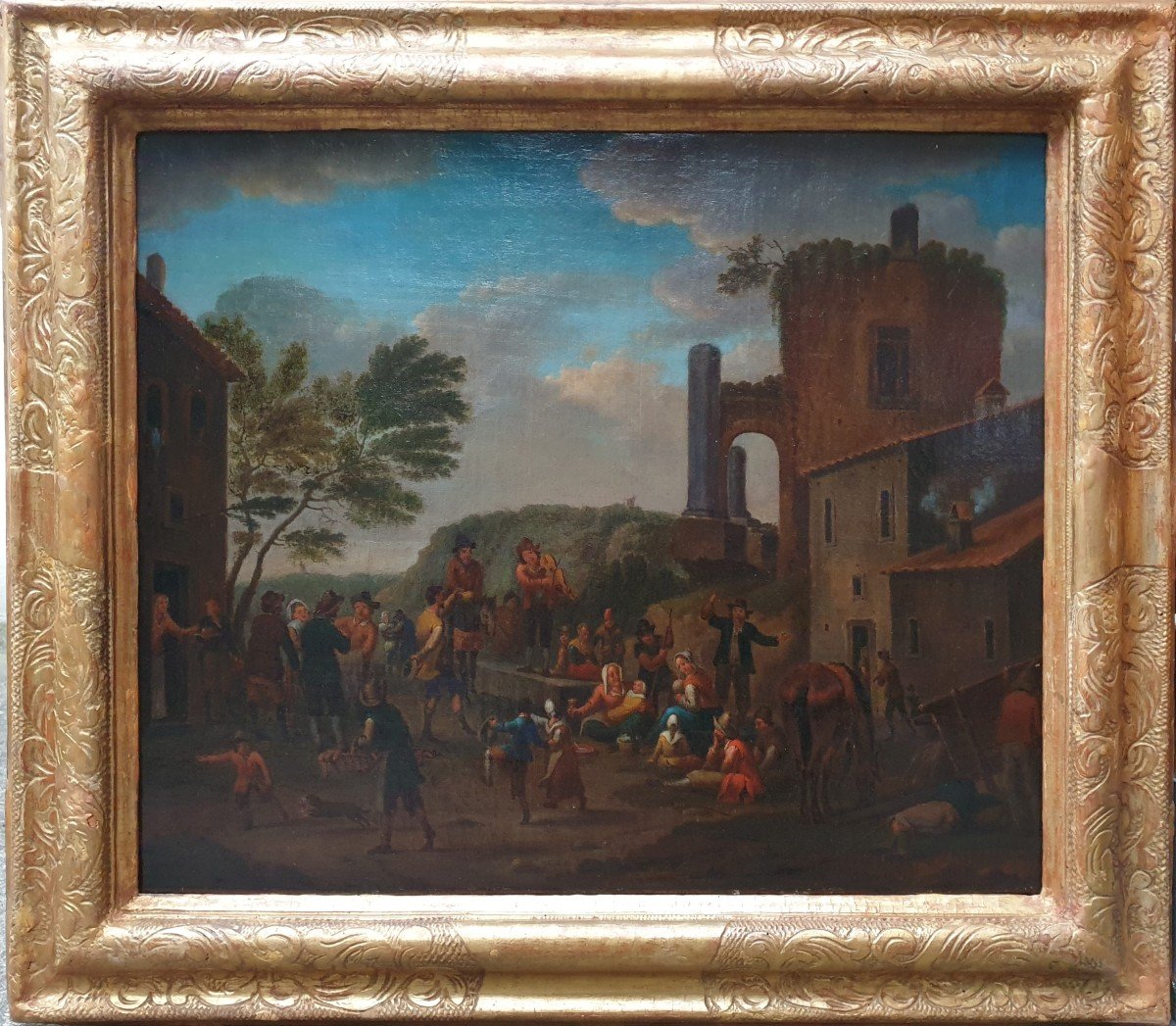 Johannes JANSON (Attribué à) - La kermesse de village