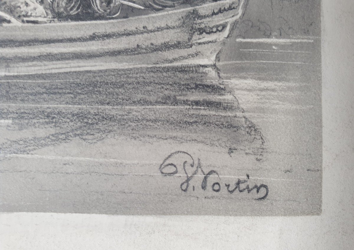 Charles Hortin (attributed To) - The Steam Boat-photo-2