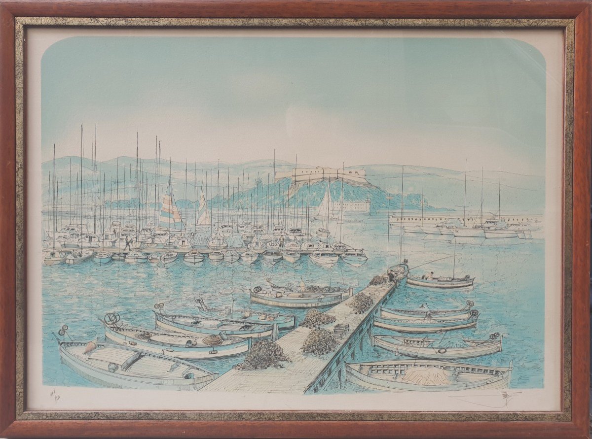 Rolf RAFFLEWSKI - Le port d'Antibes-photo-2