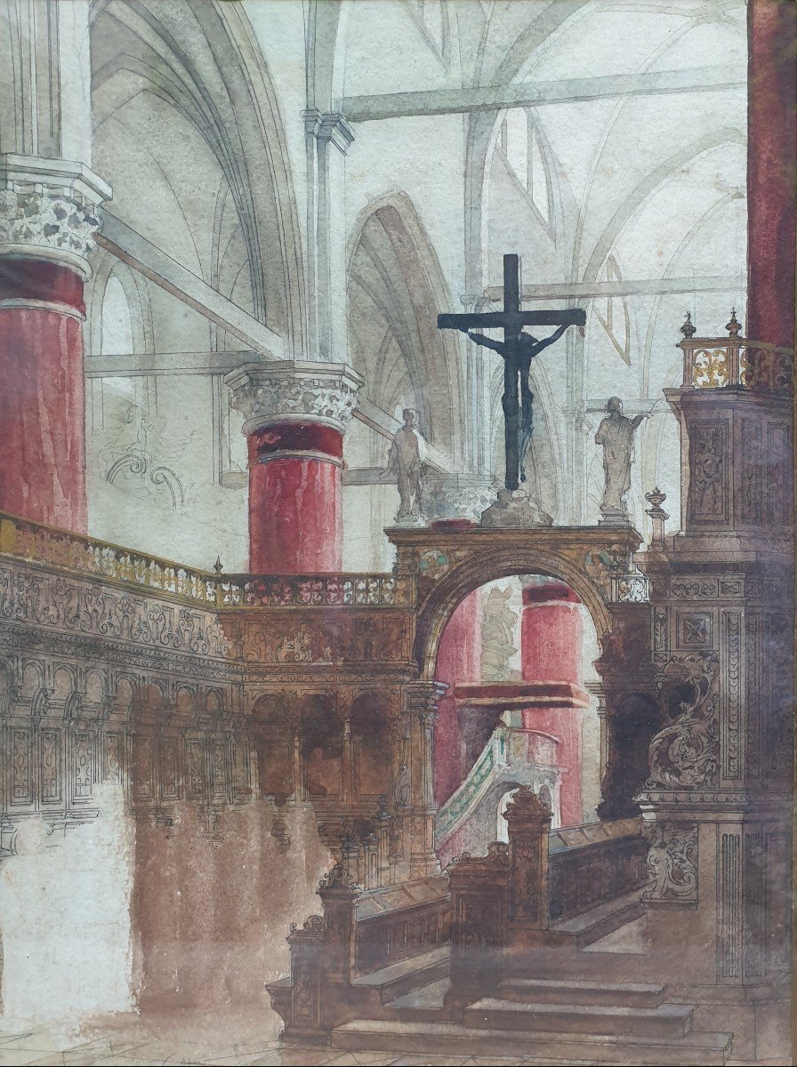 Nicolas Stairs - Interior Of Santa Maria Gloriosa Dei Frari In Venice-photo-2