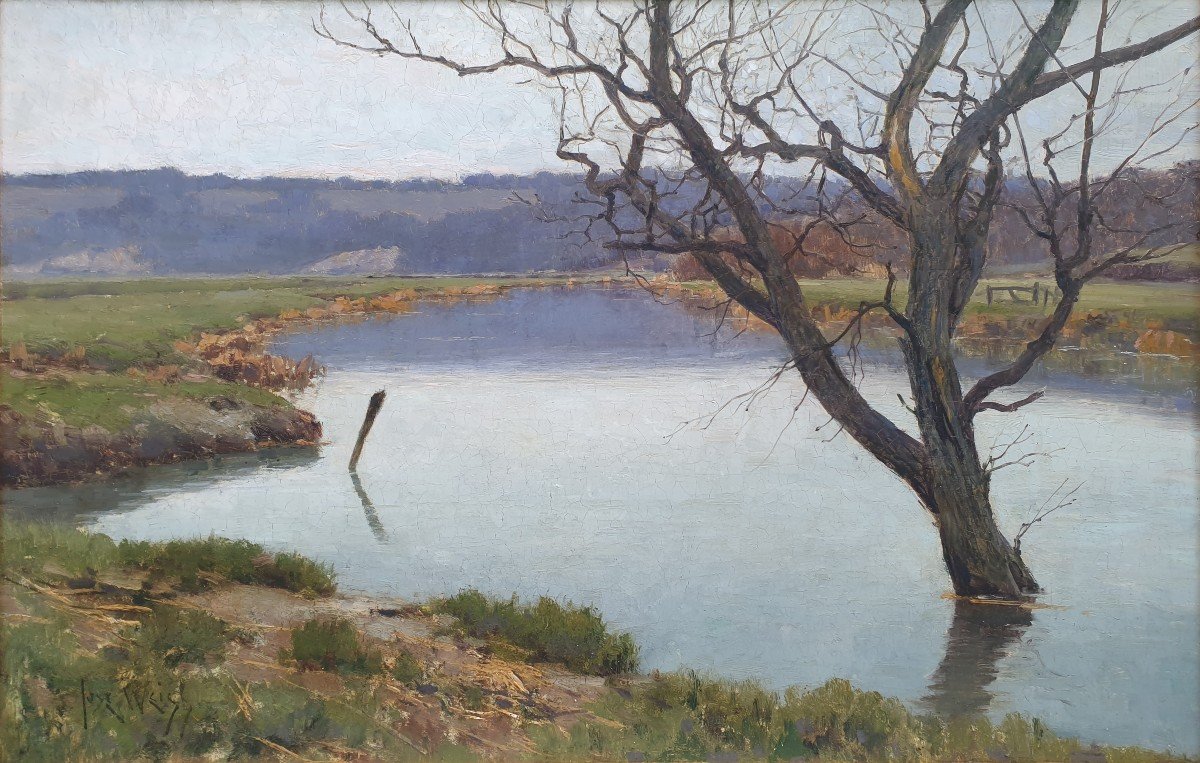 José Weiss - A River In Flood In Sussex