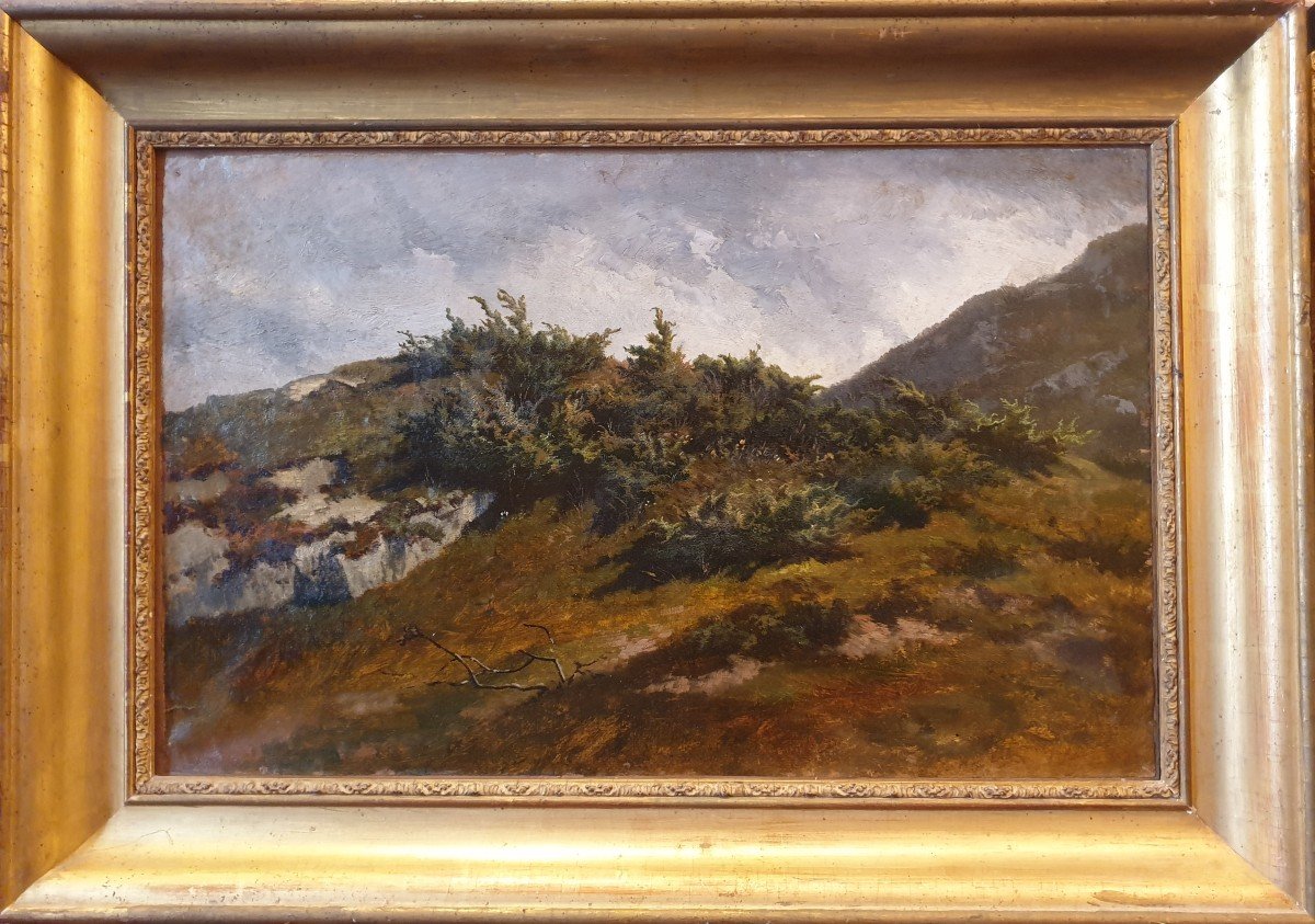 Jacques-Louis ODIER - Paysage de montagne-photo-2