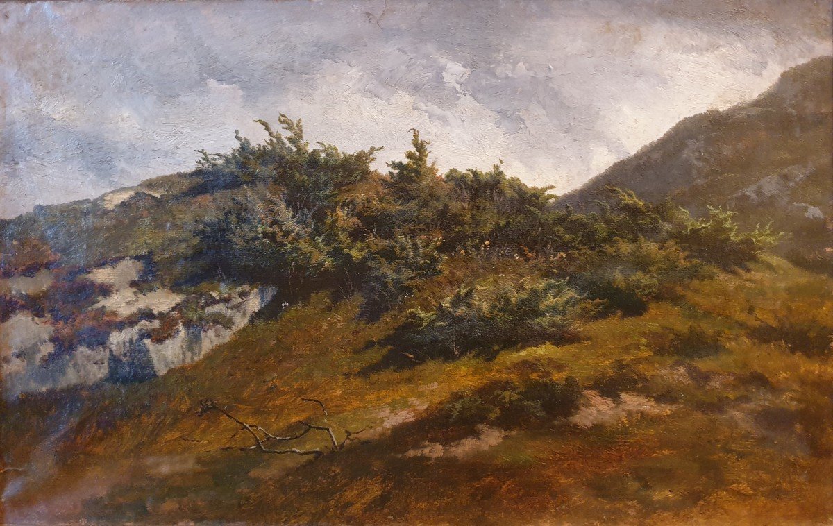 Jacques-Louis ODIER - Paysage de montagne