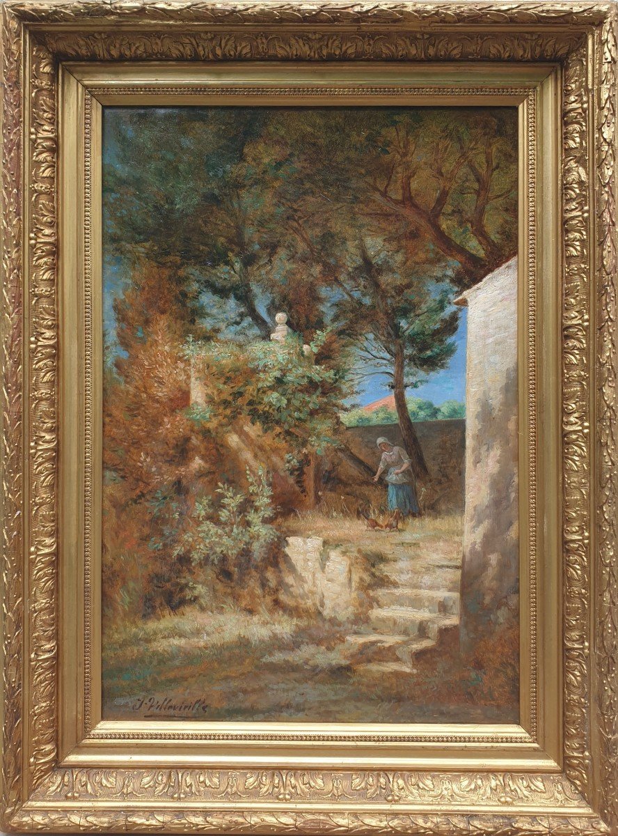 Joseph François VILLEVIEILLE - Paysage de Provence 