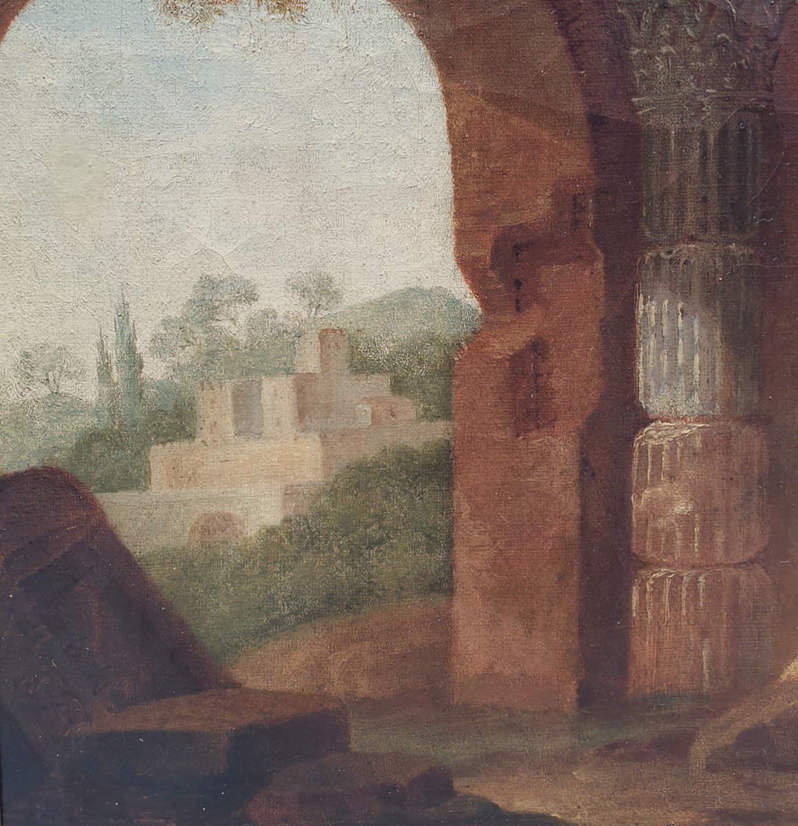 Amédée Boirgeois - View Of Antic Ruins-photo-3