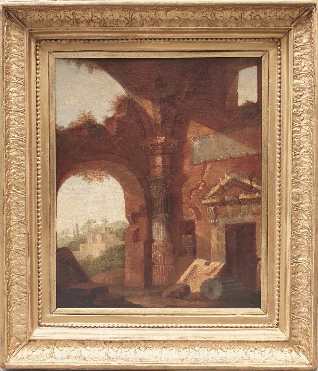 Amédée Boirgeois - View Of Antic Ruins